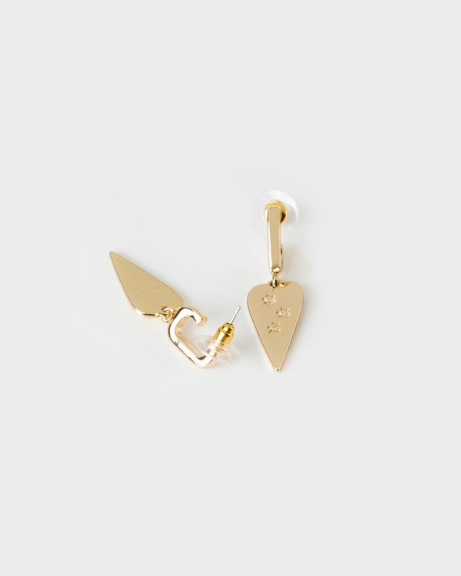 Old Khaki Jewellery | Women'S Modern Heart-Eye Earrings Camo