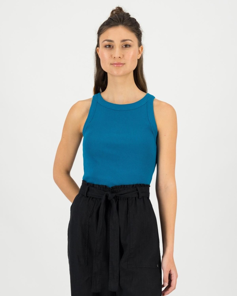 Old Khaki T-Shirts & Camis | Women'S Blaire Ribbed Cami Teal