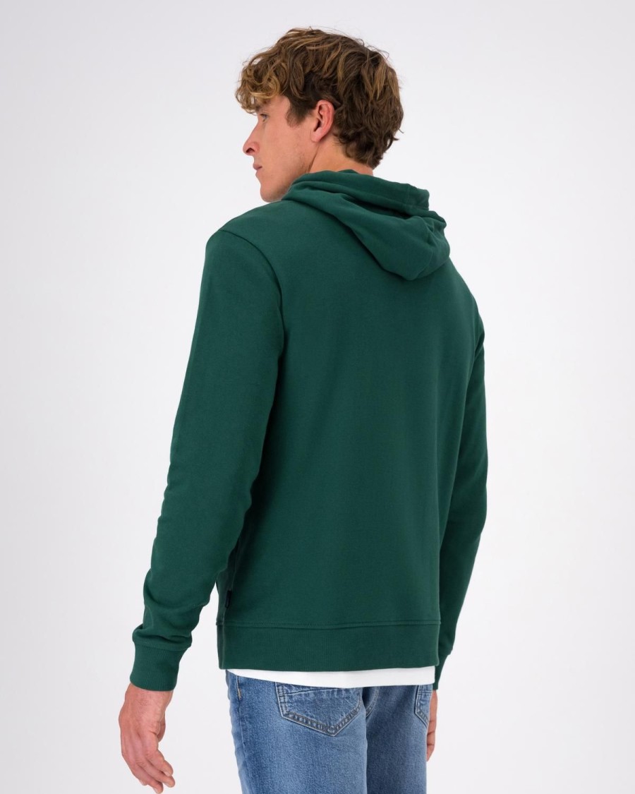 Old Khaki Sweats | Men'S Sam Hooded Sweat Dark Green