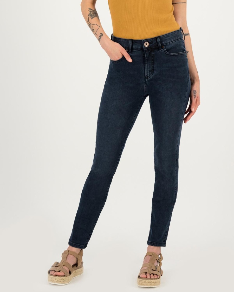 Old Khaki Denim | Women'S Lebo Mid-Rise Skinny Denim Indigo