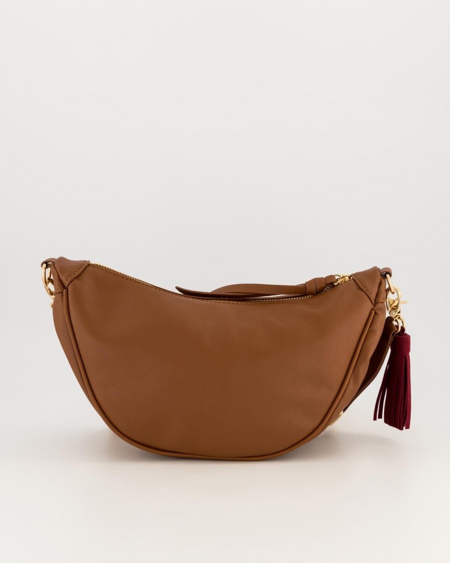 Old Khaki Bags & Purses | Women'S Rika Hobo Bag With Tassel Tan