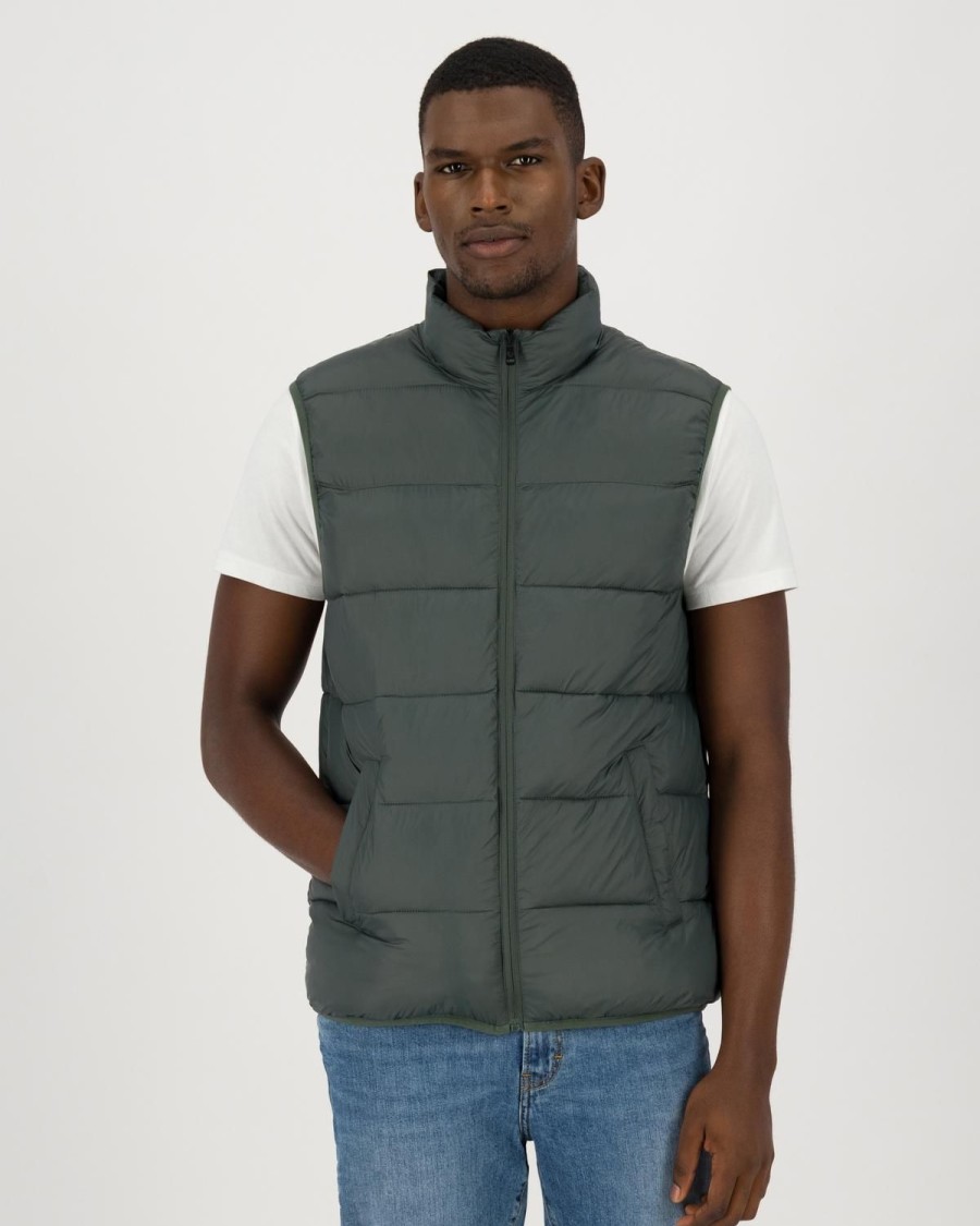 Old Khaki Jackets | Men'S Ford Vest Jacket Fatigue