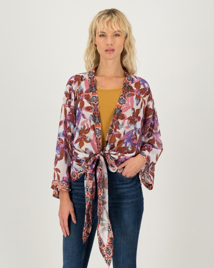 Old Khaki Scarves & Kimonos | Women'S Maia Kimono Milk