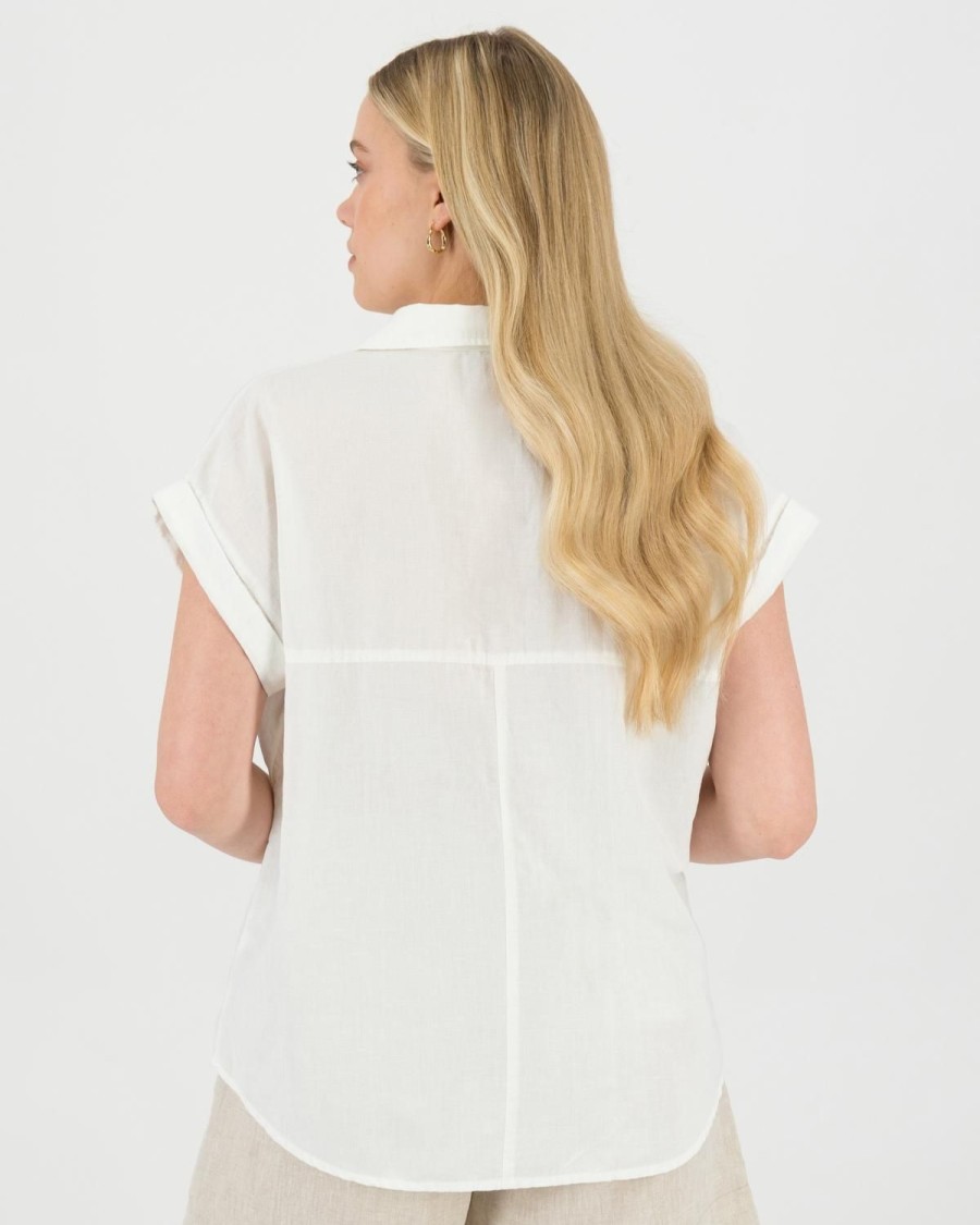 Old Khaki Shirts & Blouses | Women'S Adley Shirt White