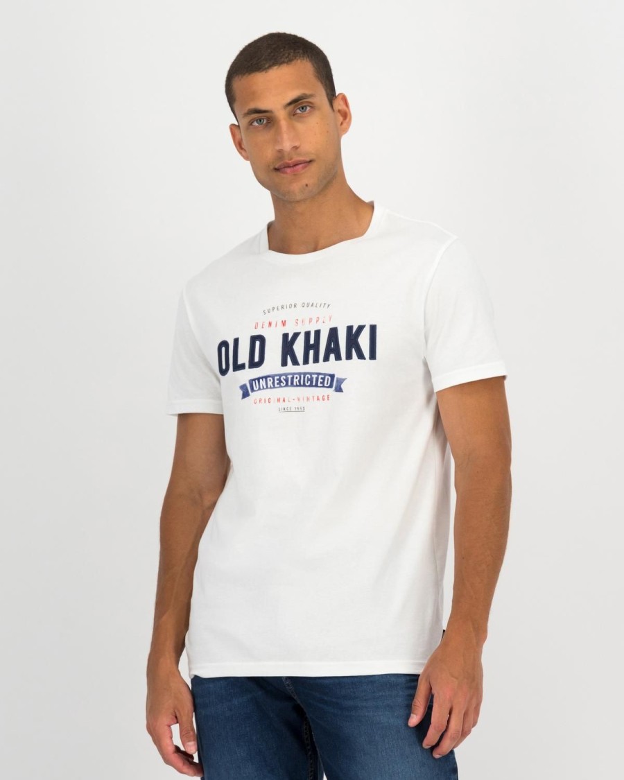 Old Khaki T-Shirts | Men'S Rodney Standard Fit T-Shirt White