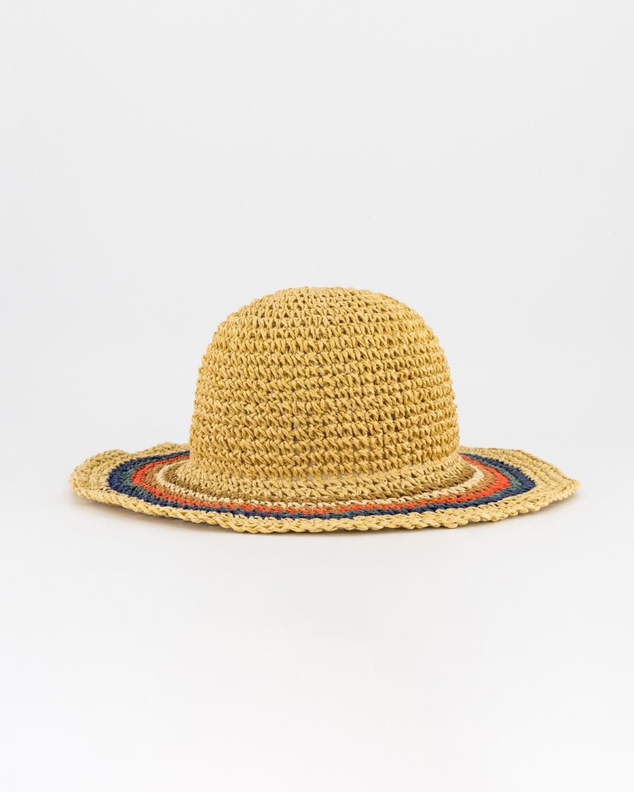 Old Khaki Beanies, Hats & Caps | Women'S Azari Straw Bucket Hat Oatmeal