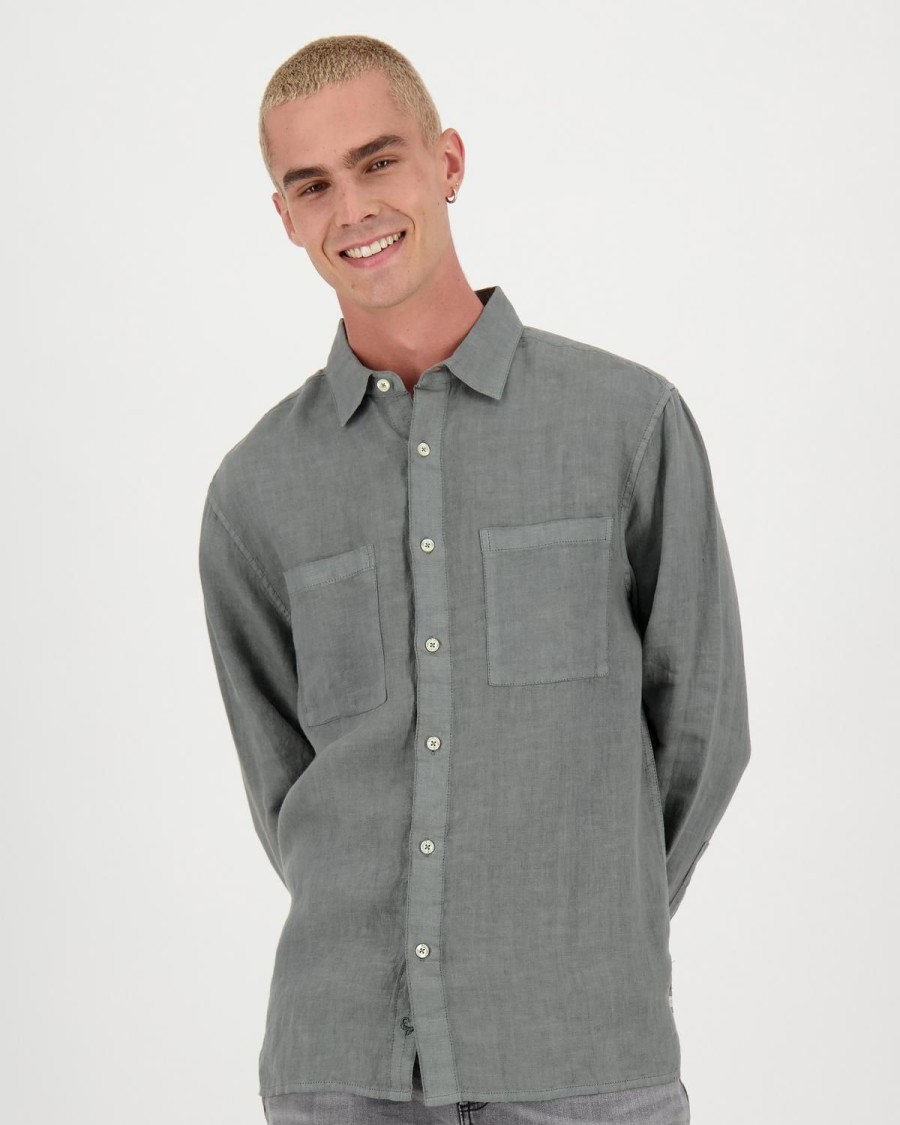 Old Khaki Shirts | Men'S Oscar Regular Fit Shirt Dark Green