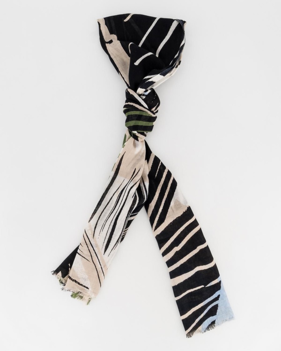 Old Khaki Scarves & Kimonos | Women'S Rozel Animal Print Scarf Brown