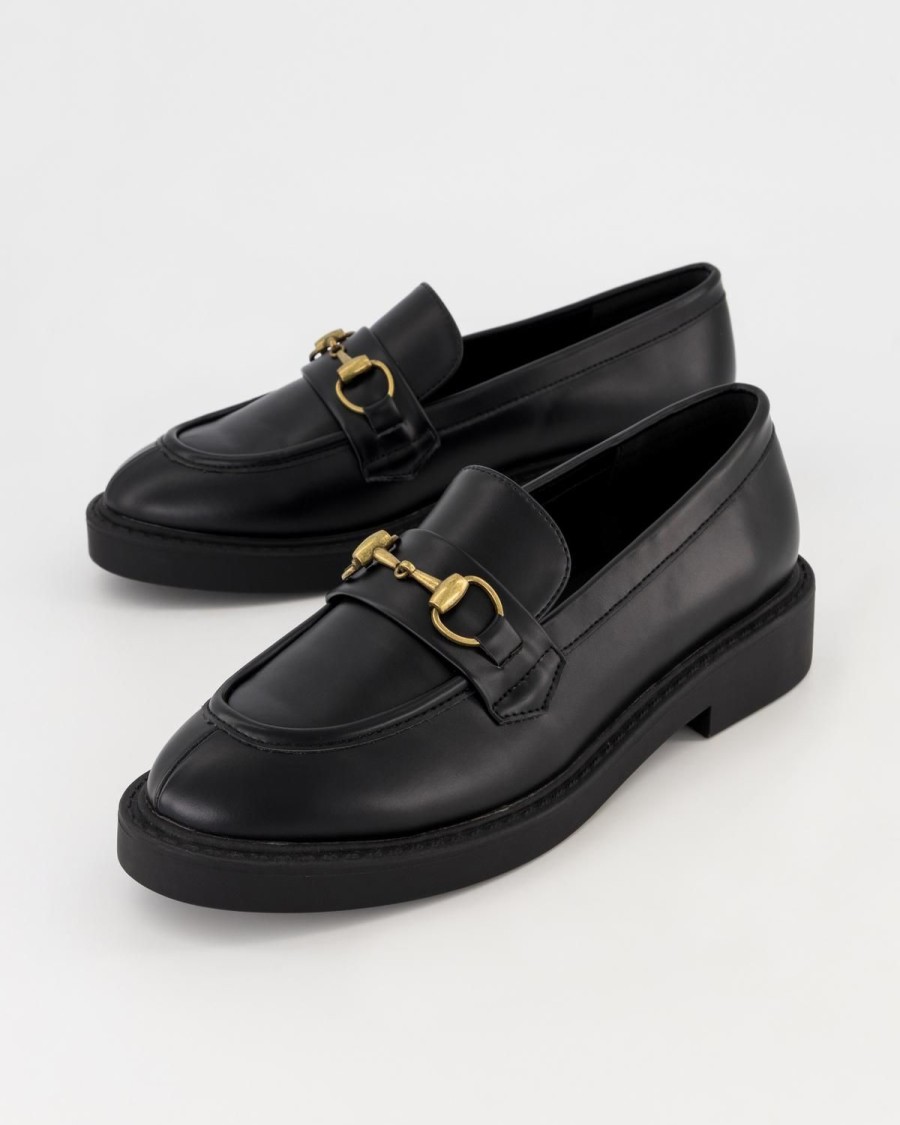 Old Khaki Wedges & Flats | Women'S Winnie Loafer Black