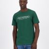 Old Khaki T-Shirts | Men'S Archie Slub Cotton Standard Fit T-Shirt Dark Green