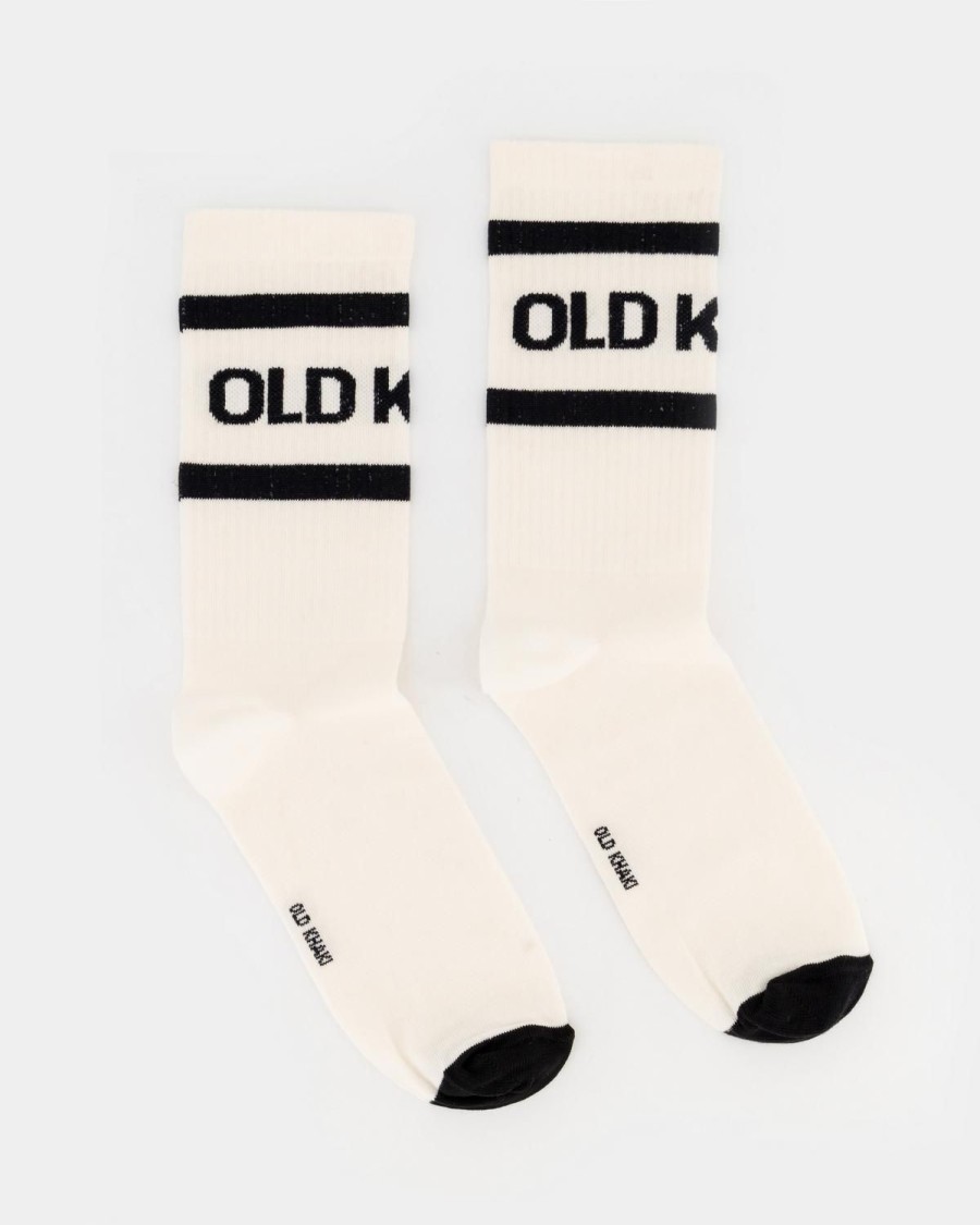 Old Khaki Socks & Underwear | Men'S 2-Pack Bart Branded Socks White