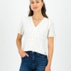 Old Khaki Shirts & Blouses | Women'S Luisa Textured Blouse White