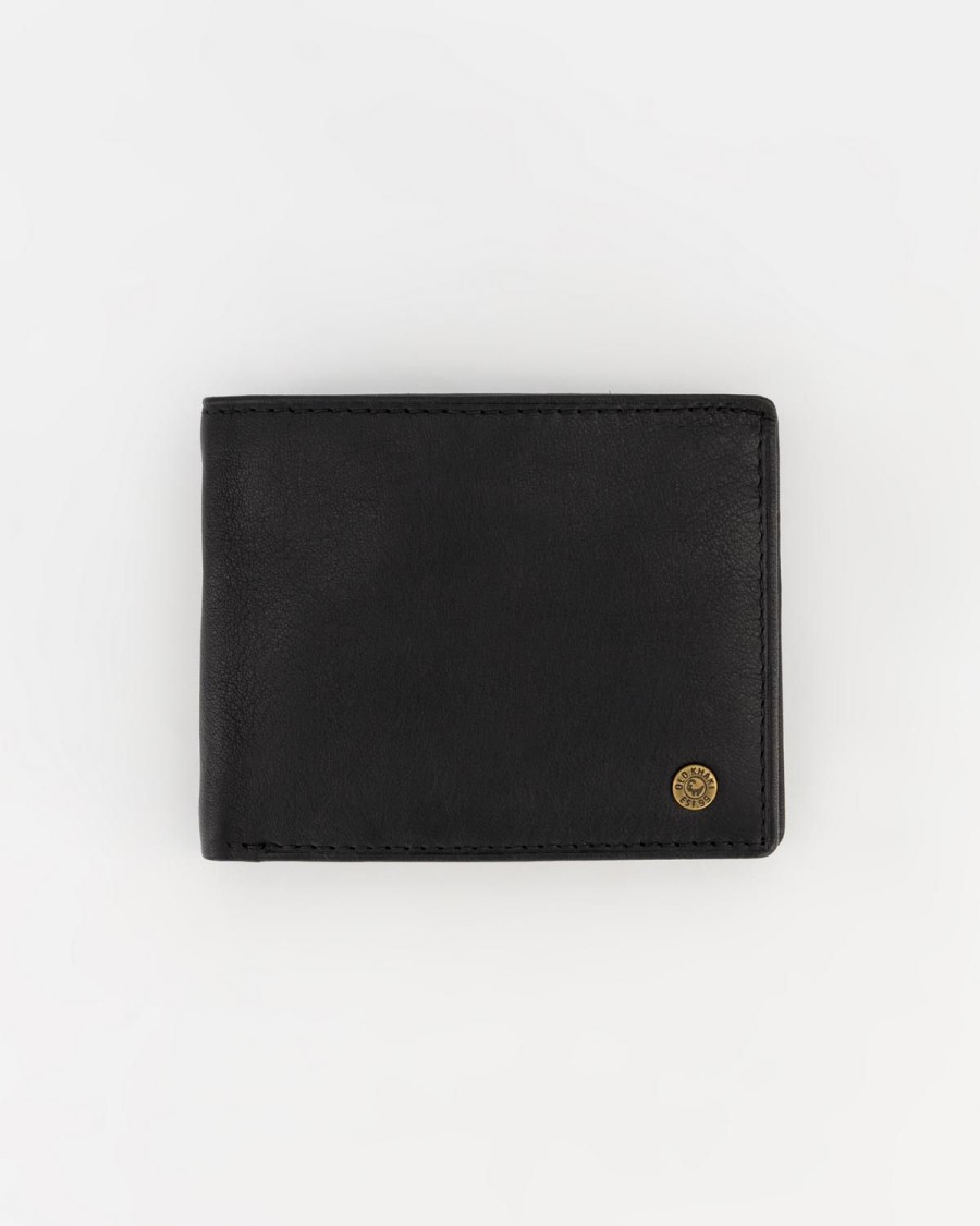 Old Khaki Bags & Wallets | Men'S Dale Leather Wallet Black