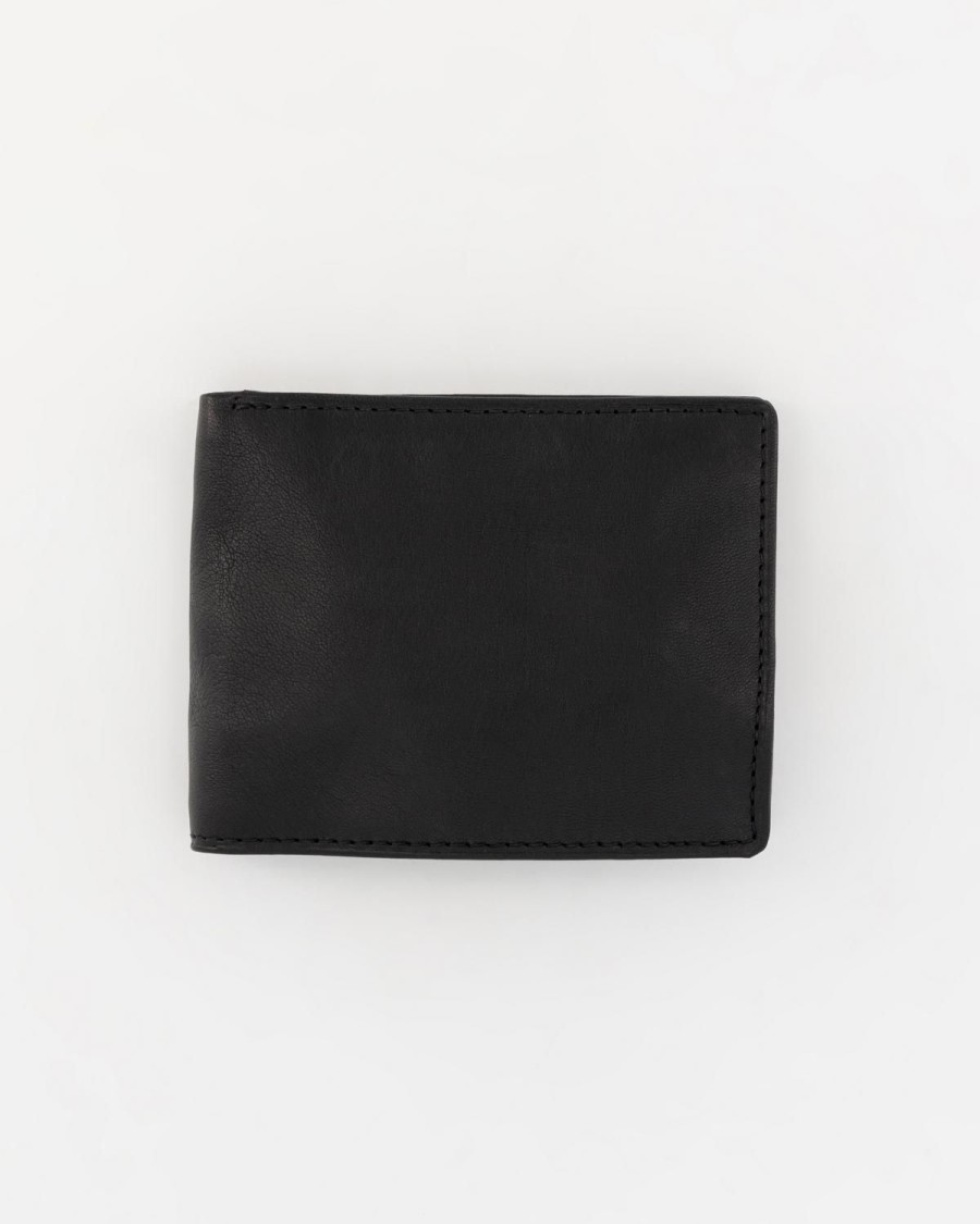 Old Khaki Bags & Wallets | Men'S Dale Leather Wallet Black