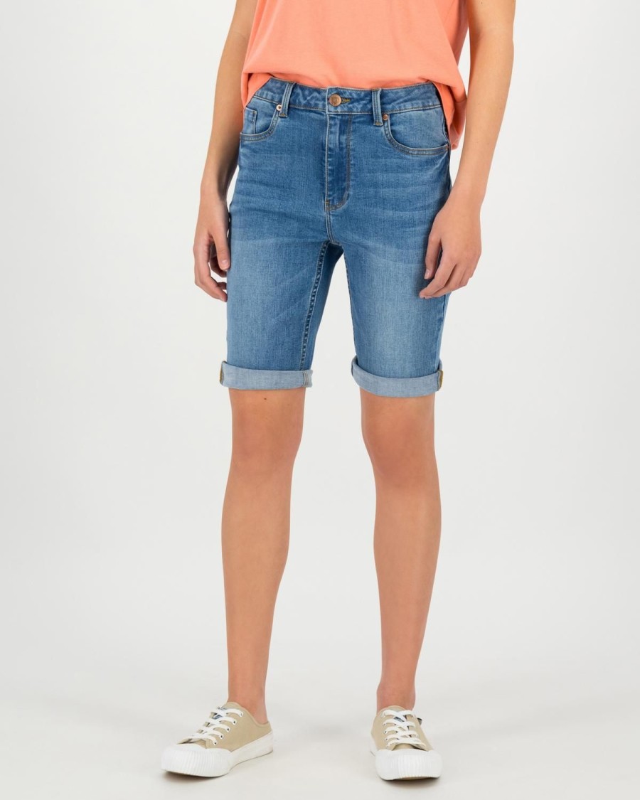 Old Khaki Denim | Women'S Trina Denim Shorts Navy