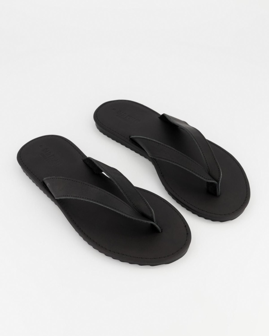 Old Khaki Sandals | Men'S Cyrus Leather Sandal Black