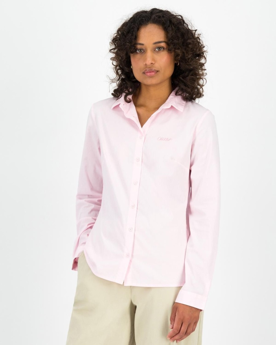 Old Khaki Shirts & Blouses | Women'S Juno Slim Shirt Pink