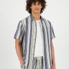 Old Khaki Shirts | Men'S Mike Regular Fit Stripe Shirt Blue