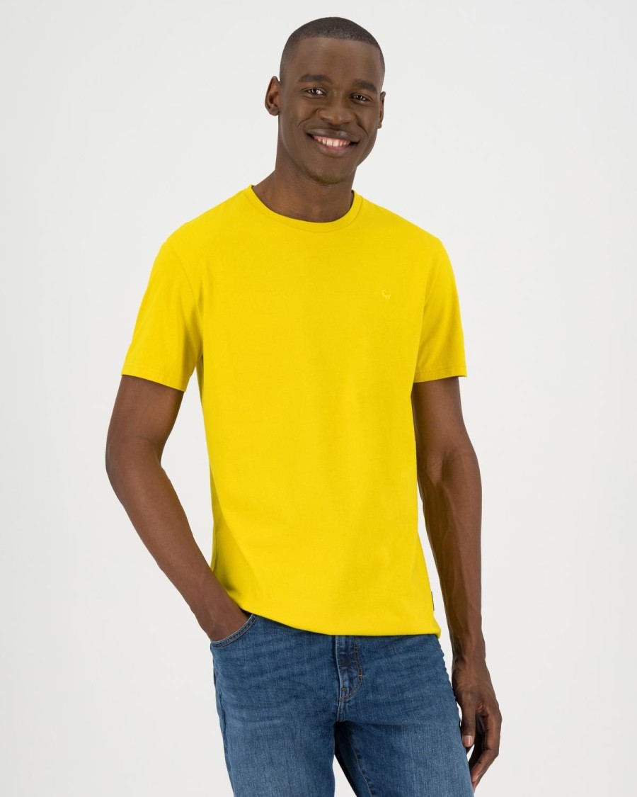 Old Khaki T-Shirts | Men'S Nick Standard Fit T-Shirt Mustard