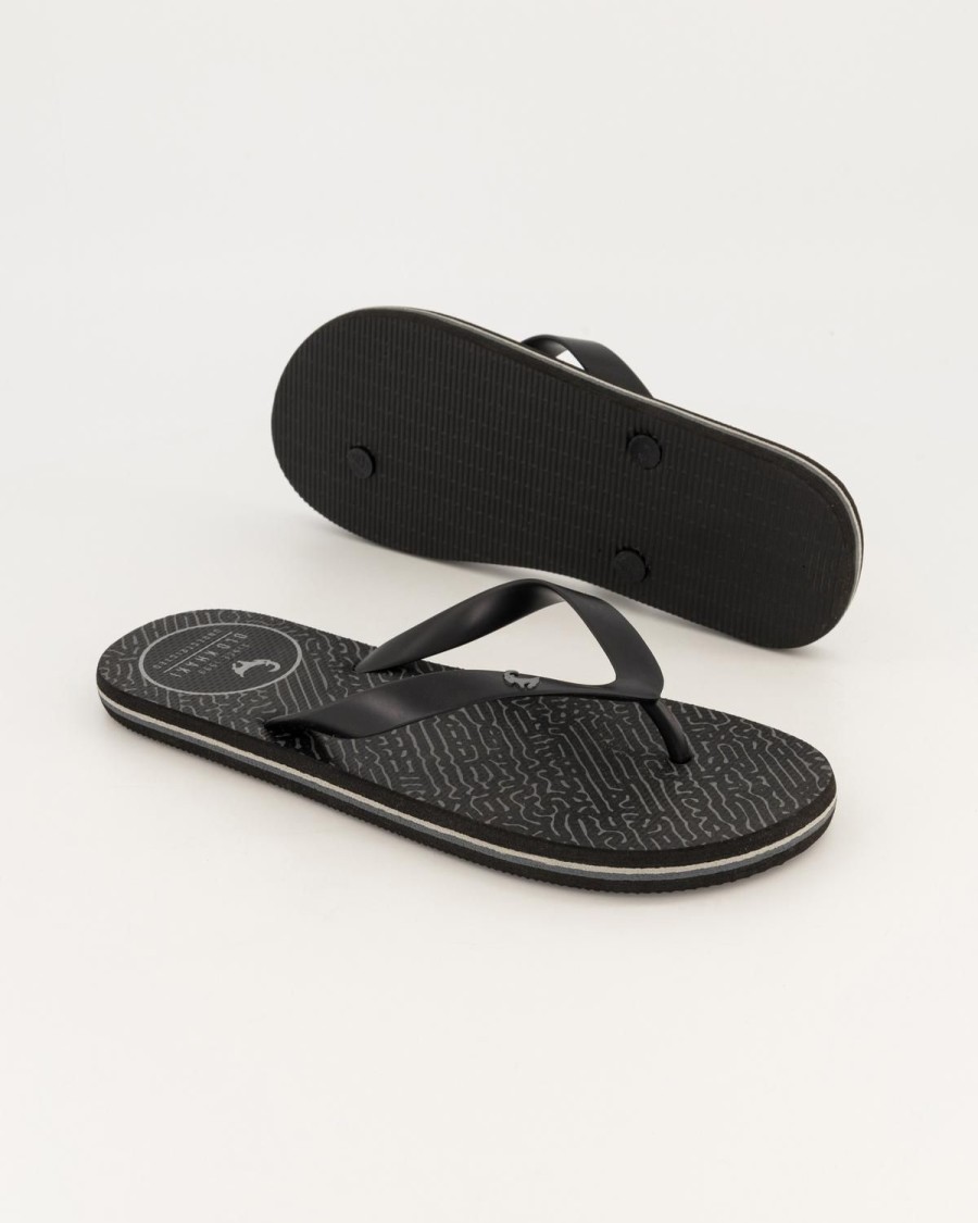 Old Khaki Flip-Flops | Men'S Pacifico Flip Flop Black