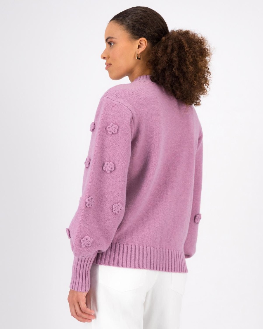 Old Khaki Knitwear & Sweats | Women'S Daisy Bobble Jumper Lilac