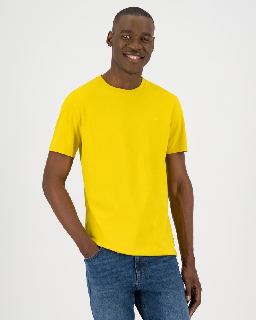 Old Khaki T-Shirts | Men'S Nick Standard Fit T-Shirt Yellow