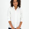 Old Khaki Shirts & Blouses | Women'S Juno Slim Shirt White