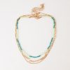 Old Khaki Jewellery | Women'S Layered Bead Necklace Blue