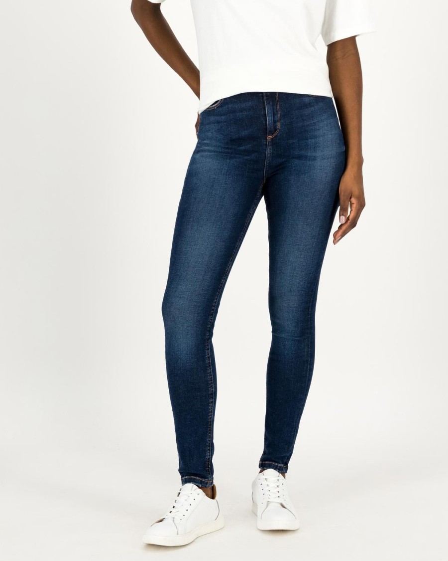 Old Khaki Denim | Women'S Amanda Skinny Denim Mid Blue