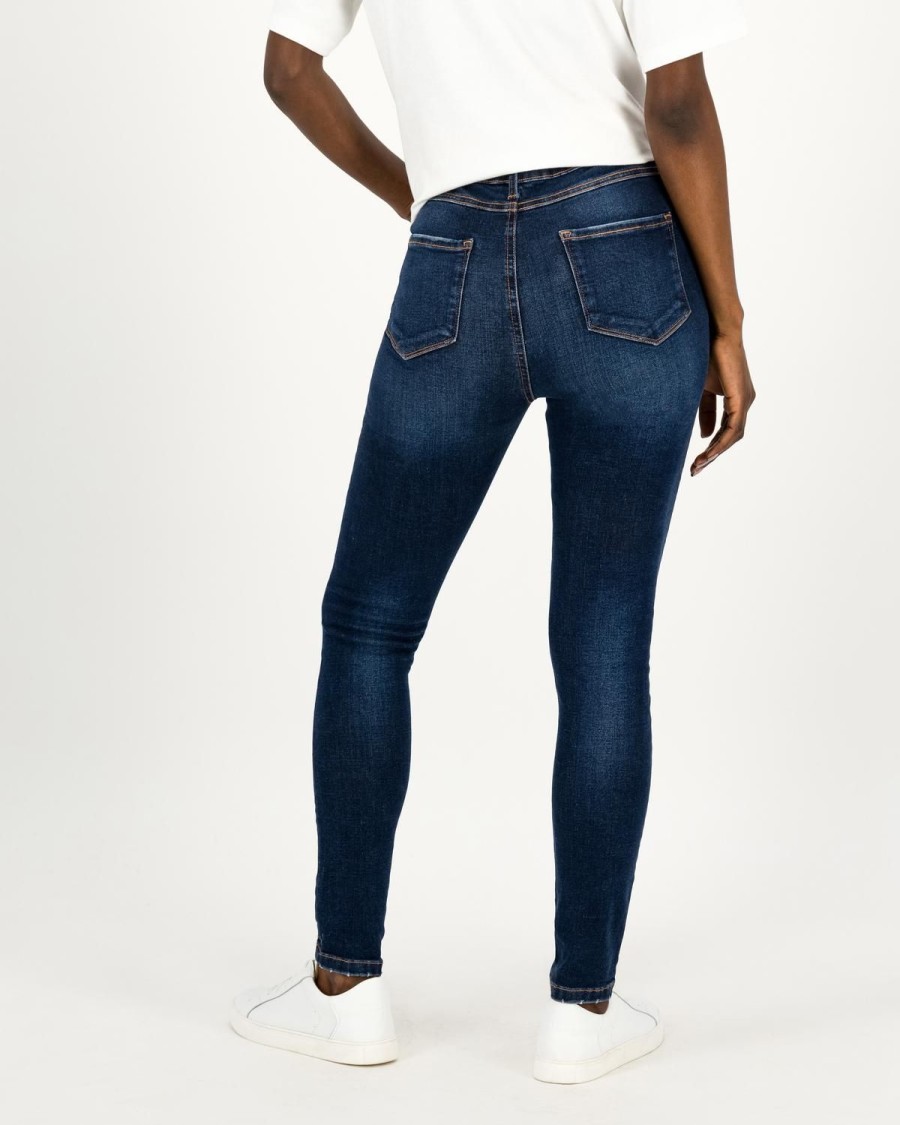 Old Khaki Denim | Women'S Amanda Skinny Denim Mid Blue