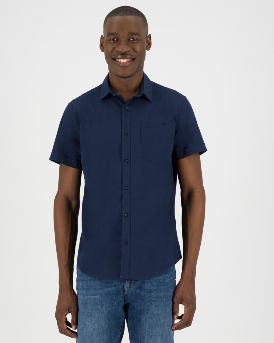 Old Khaki Shirts | Men'S Ali Slim Fit Shirt Navy