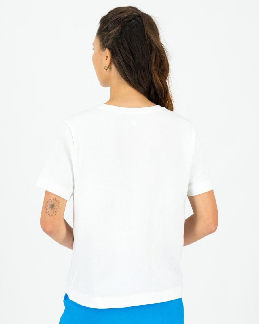 Old Khaki T-Shirts & Camis | Women'S Bessie Embroidered T-Shirt White