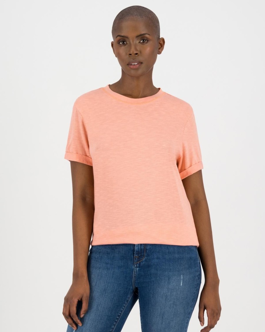 Old Khaki T-Shirts & Camis | Women'S Jackie Regular Fit T-Shirt Peach