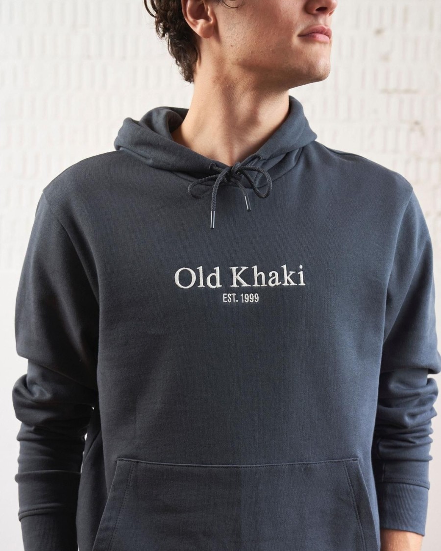 Old Khaki Sweats | Men'S Sam Hooded Sweat Charcoal