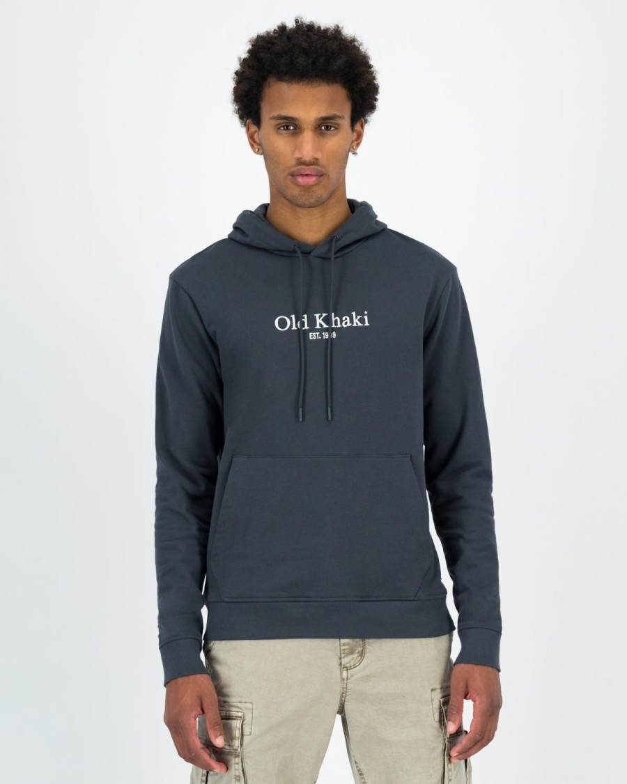 Old Khaki Sweats | Men'S Sam Hooded Sweat Charcoal