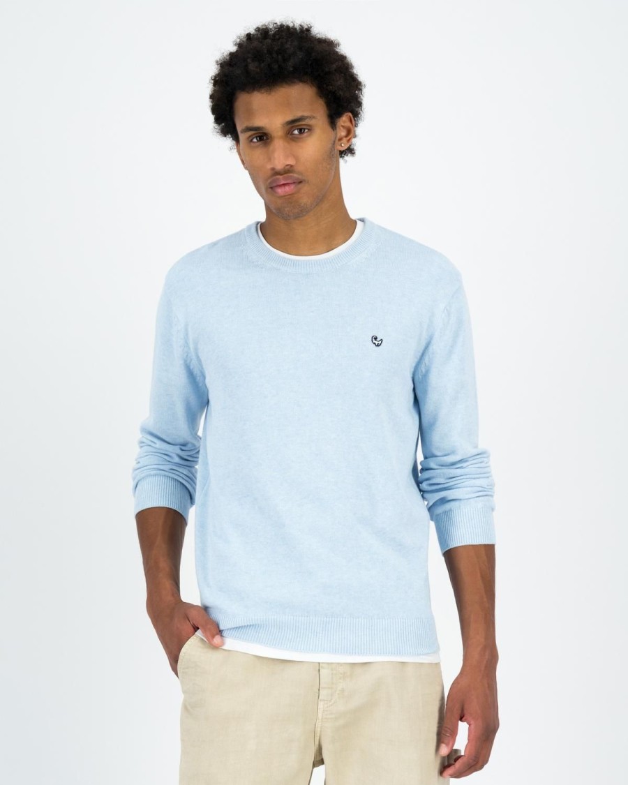 Old Khaki Knitwear | Men'S Ashton Knit Light Blue