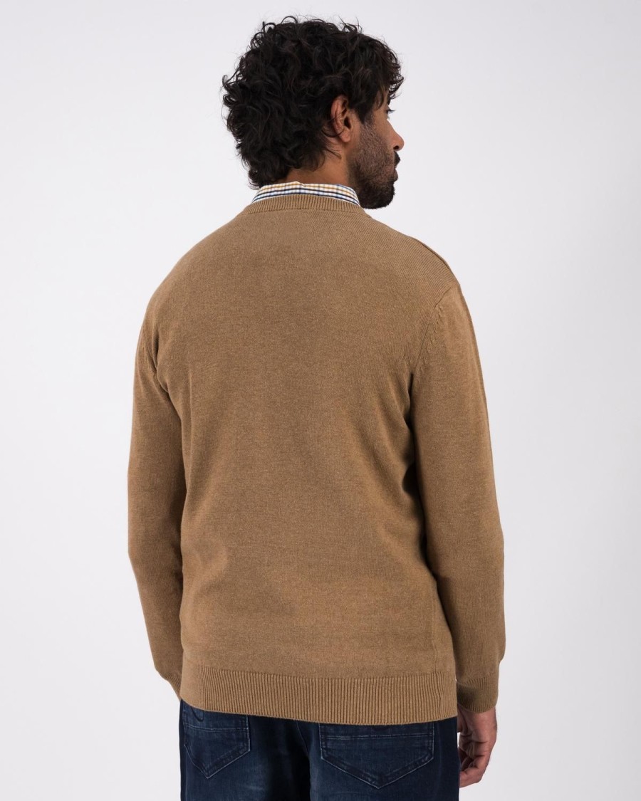 Old Khaki Knitwear | Men'S Riley Knit Pullover Camel