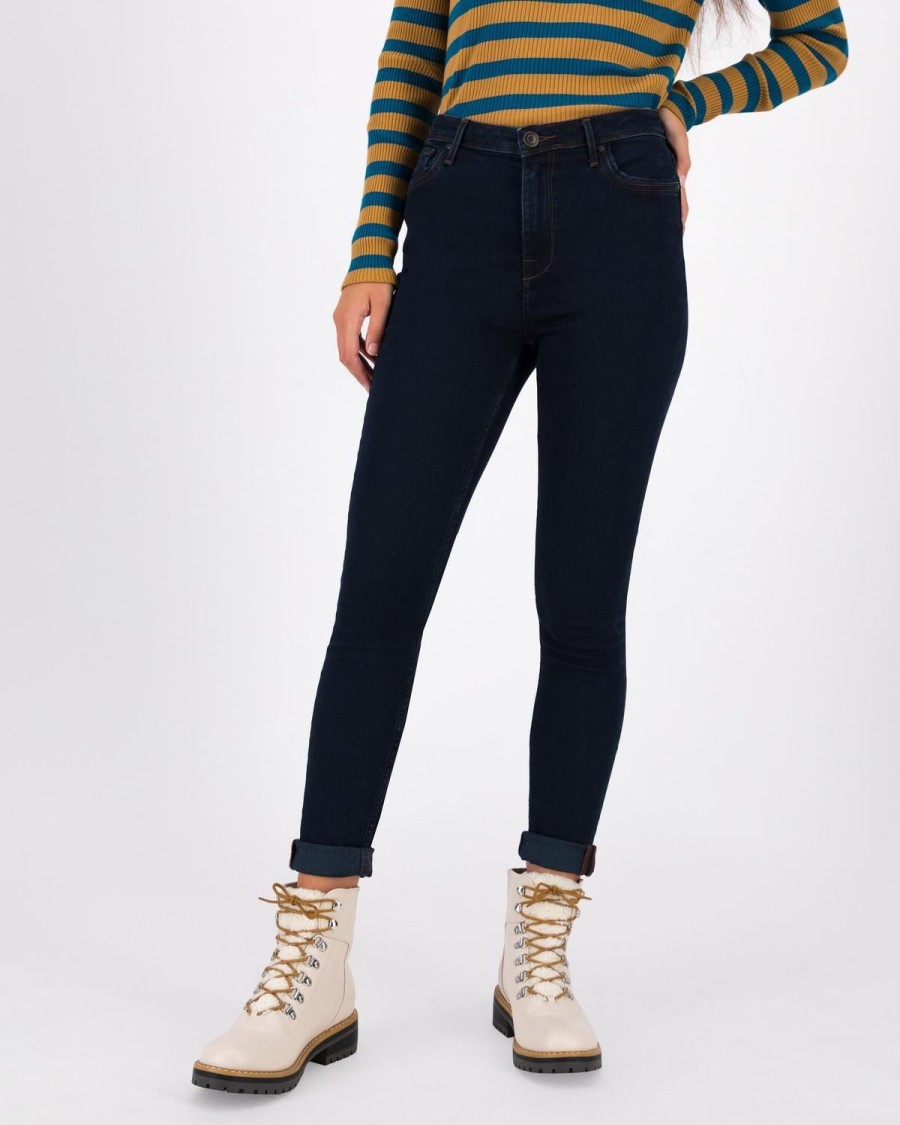 Old Khaki Denim | Women'S Zola Mid-Rise Skinny Denim Navy