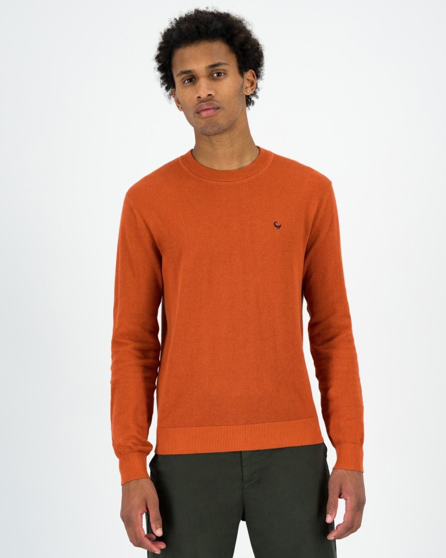 Old Khaki Knitwear | Men'S Holmes Knit Rust