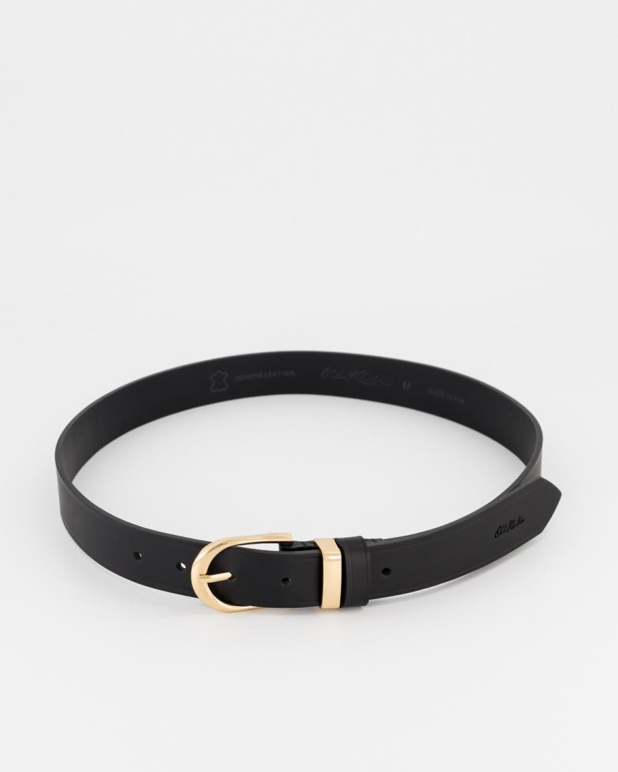 Old Khaki Belts | Women'S Bellamy Leather Belt Black