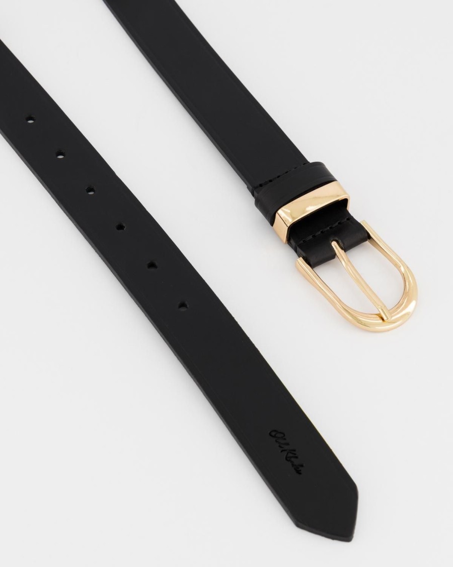 Old Khaki Belts | Women'S Bellamy Leather Belt Black