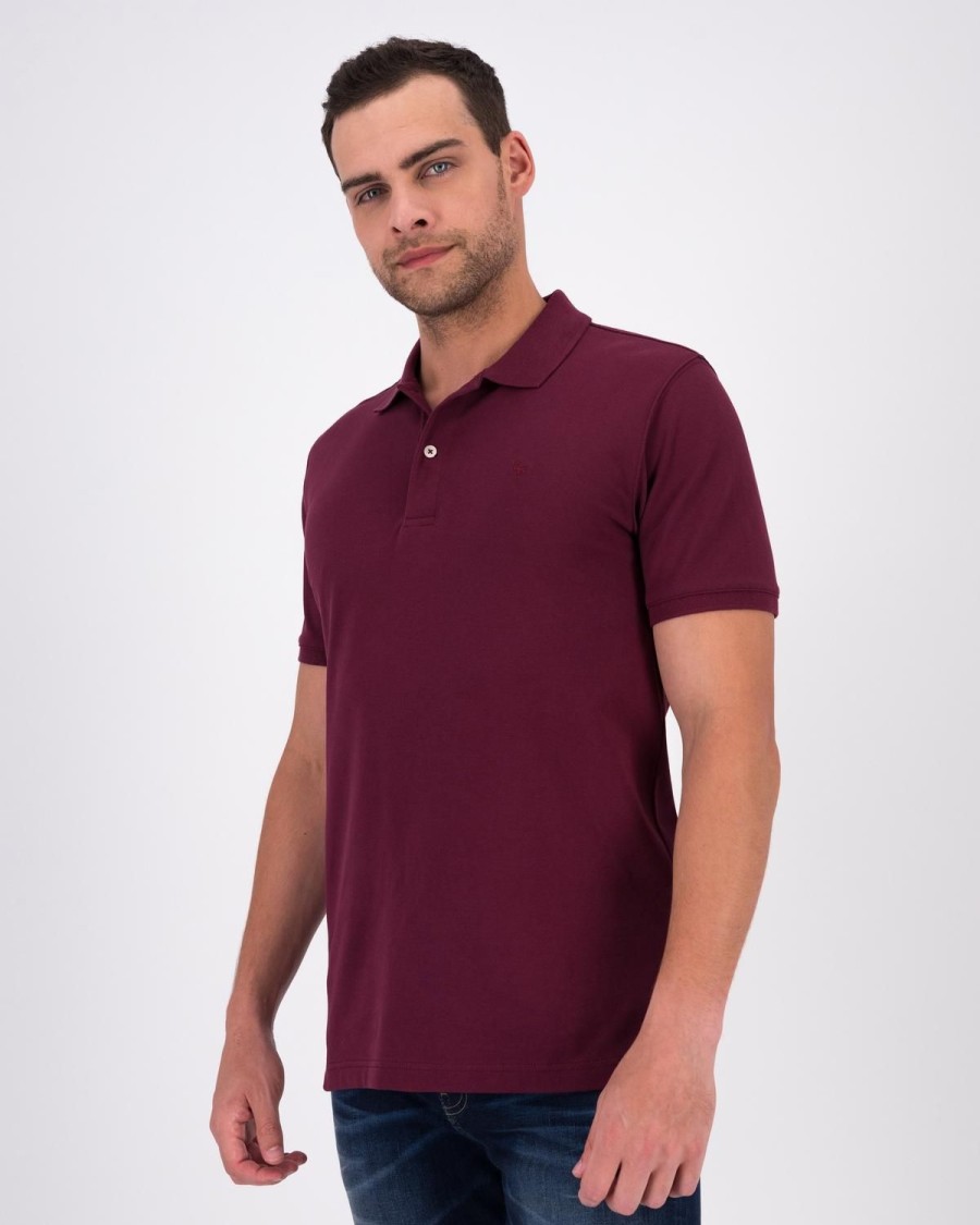 Old Khaki Golfers | Men'S Otis Standard Fit Golfer Burgundy