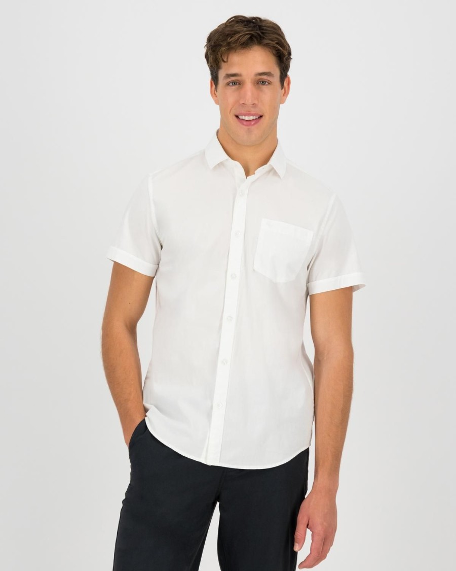 Old Khaki Shirts | Men'S Ali Slim Fit Shirt White