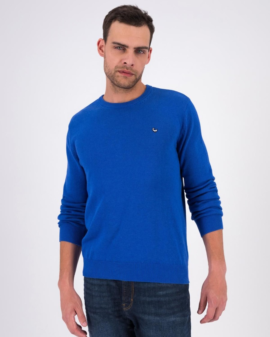 Old Khaki Knitwear | Men'S Ashton Knit Cobalt