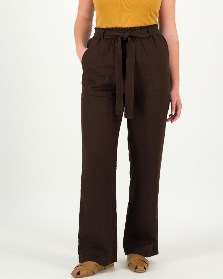 Old Khaki Pants | Women'S Adrienne Paperbag Pants Chocolate