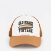 Old Khaki Headwear | Men'S Riggs Branded Trucker Cap Rust