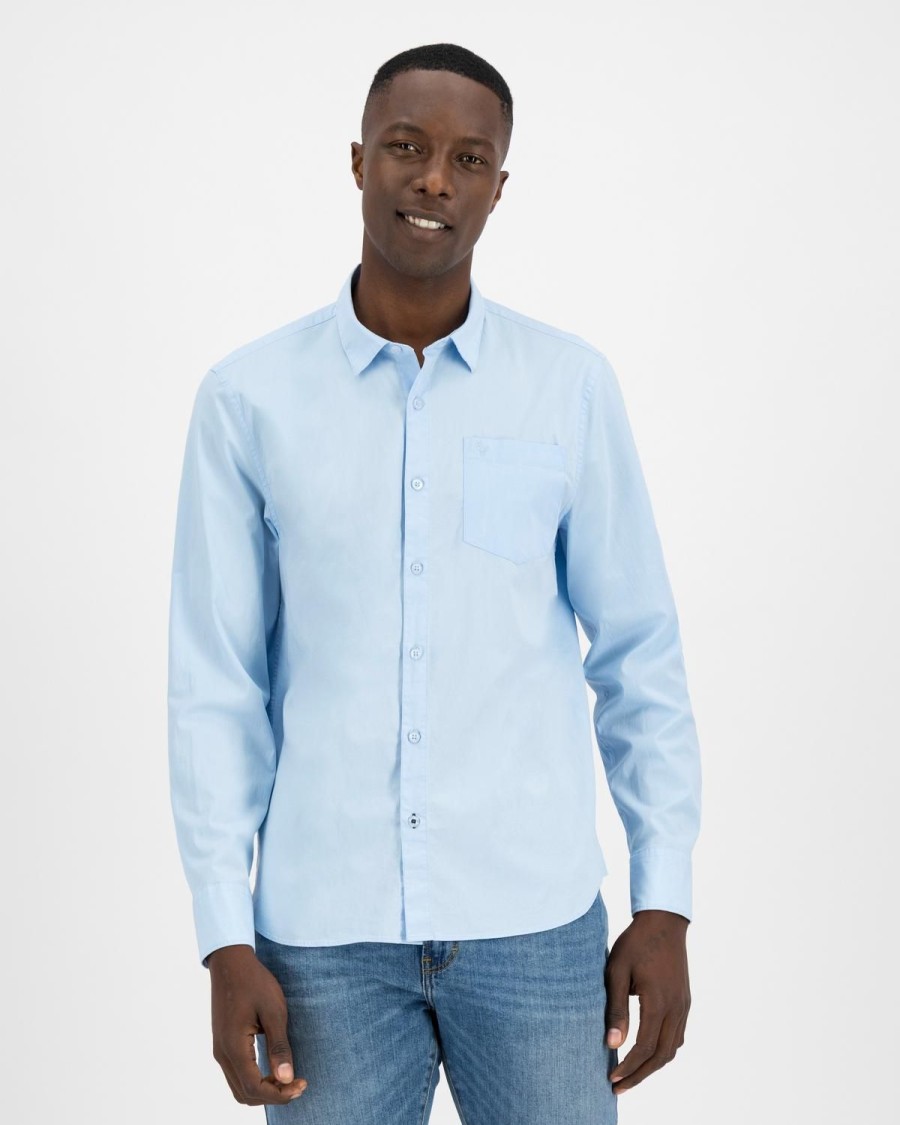 Old Khaki Shirts | Men'S Andi Slim Fit Shirt Light Blue