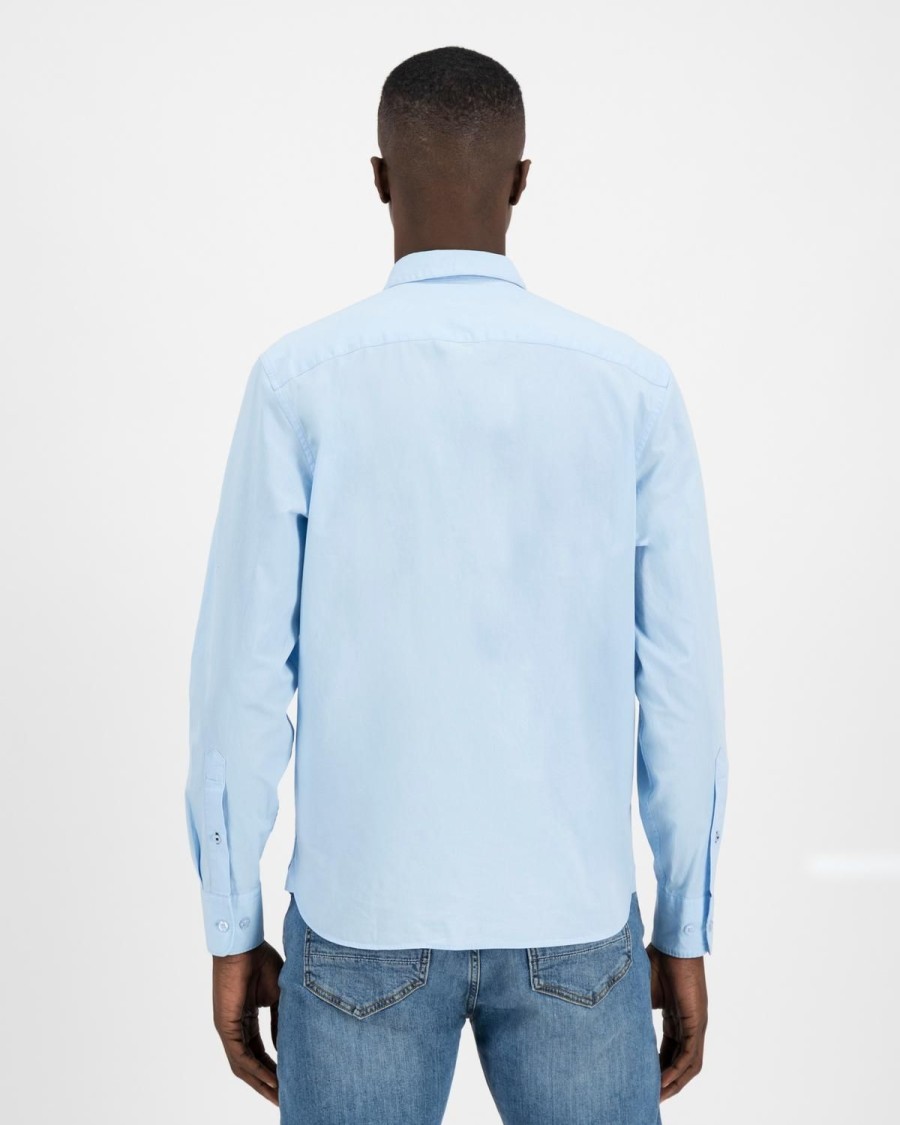 Old Khaki Shirts | Men'S Andi Slim Fit Shirt Light Blue