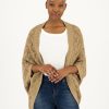 Old Khaki Scarves & Kimonos | Women'S Fay Knitted Shrug Kimono Oatmeal