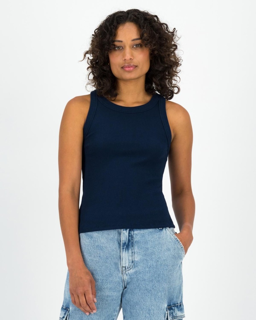 Old Khaki T-Shirts & Camis | Women'S Blaire Ribbed Cami Navy